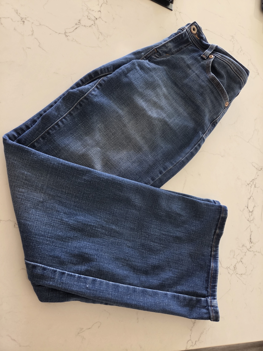 Levi's Women's 529 CURVY Boot Cut Jeans in Dark Blue Denim